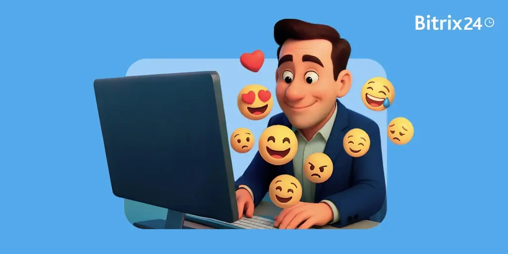 La economía del emoji: Un estudio de Bitrix24 sobre cómo los emojis transforman el lugar de trabajo digital