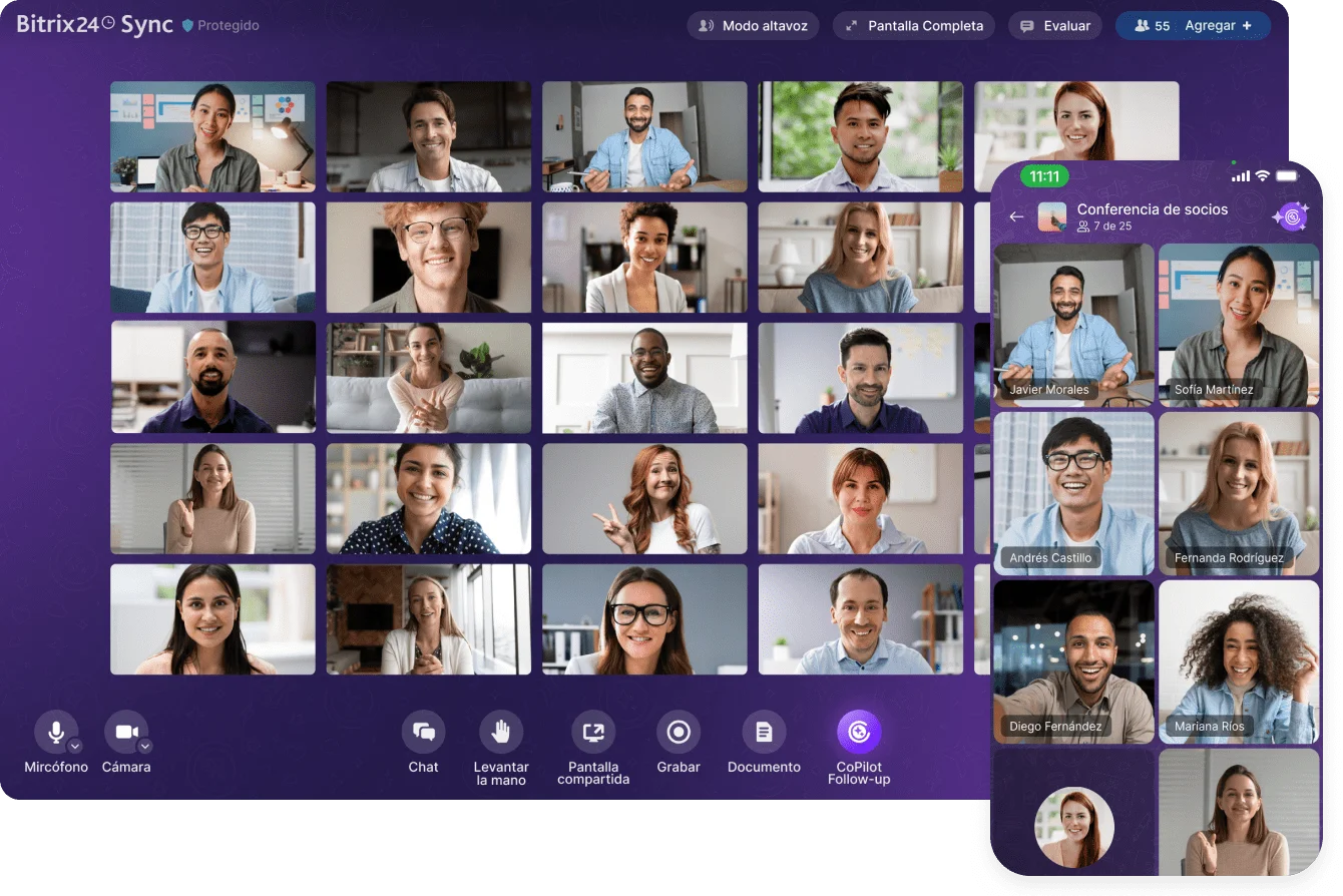 Copiloto de IA en videollamadas para transcripción y resúmenes automáticos de reuniones