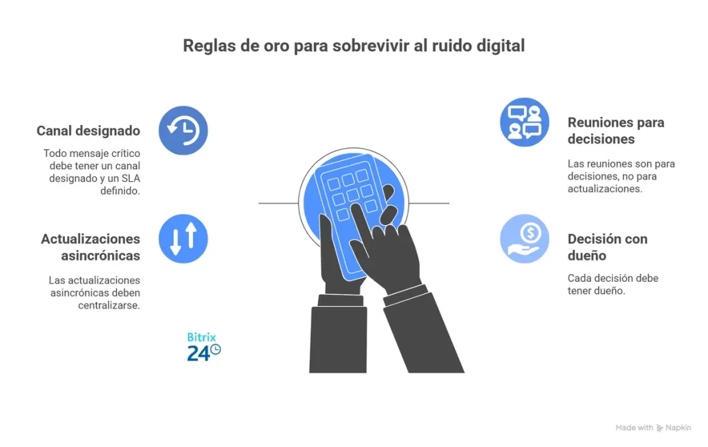 Reglas de oro para sobrevivir al ruido digital