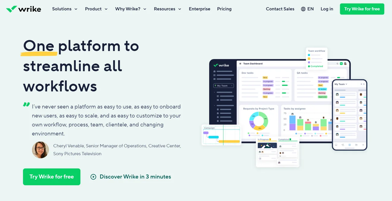 Bitrix24 vs. Wrike