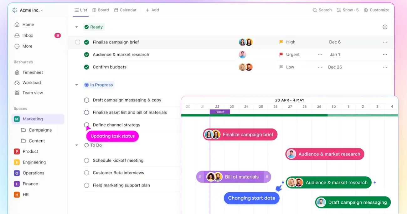 ClickUp Tasks