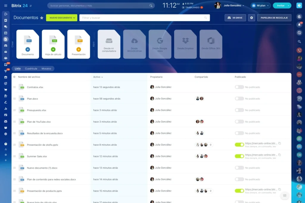 Documentos en línea